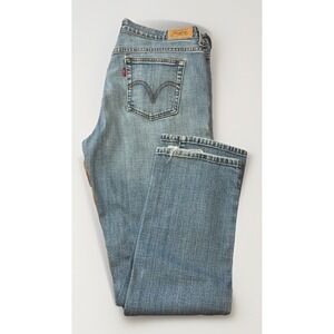 Levis 305 Womens 12M Blue Jeans Classic Straight Leg Jeans Fray Hem Hong Kong